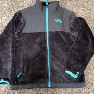 Girls size 10/12 Fuzzy North Face